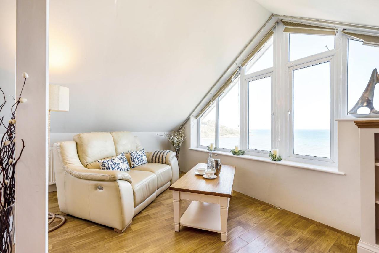 Carbis Bay - Luxury 3 Bed Penthouse Apartment With Sea Views Parking Sauna Balcony エクステリア 写真