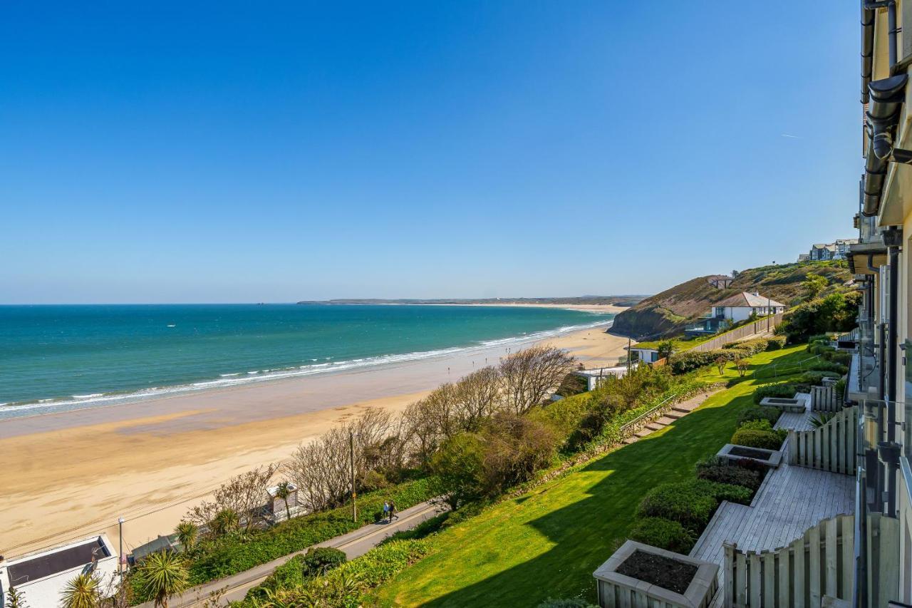 Carbis Bay - Luxury 3 Bed Penthouse Apartment With Sea Views Parking Sauna Balcony エクステリア 写真