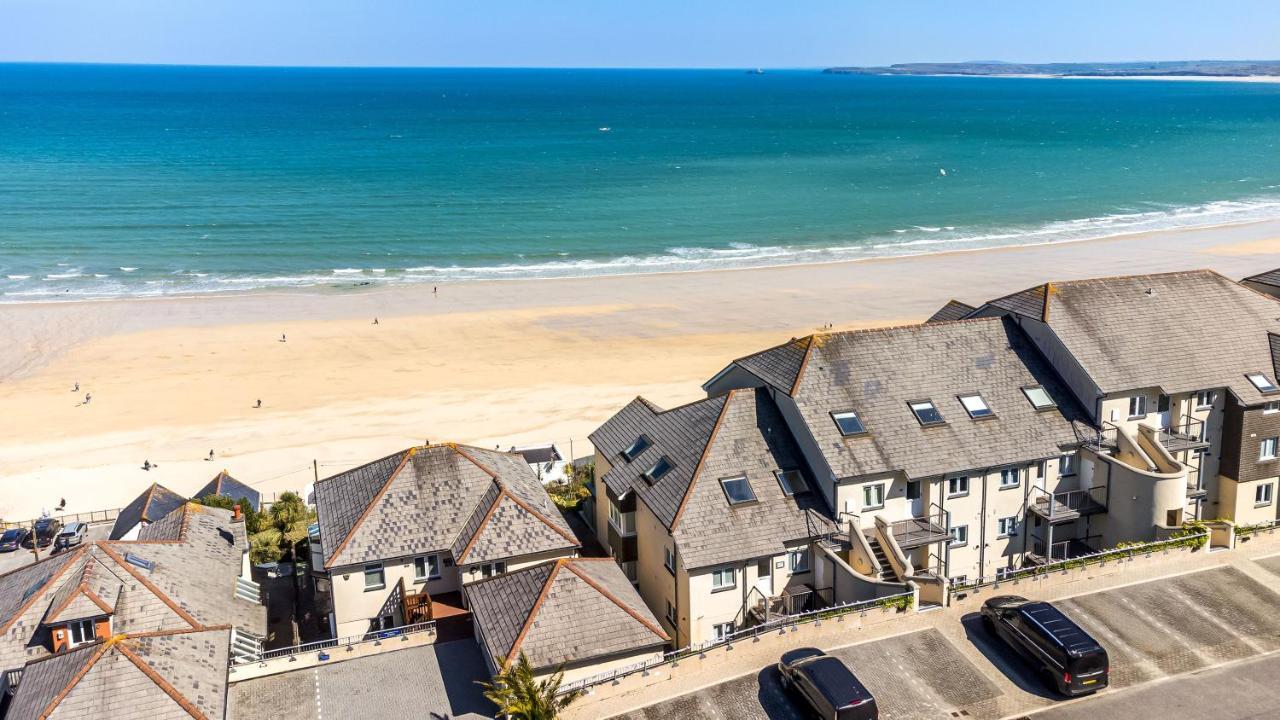 Carbis Bay - Luxury 3 Bed Penthouse Apartment With Sea Views Parking Sauna Balcony エクステリア 写真