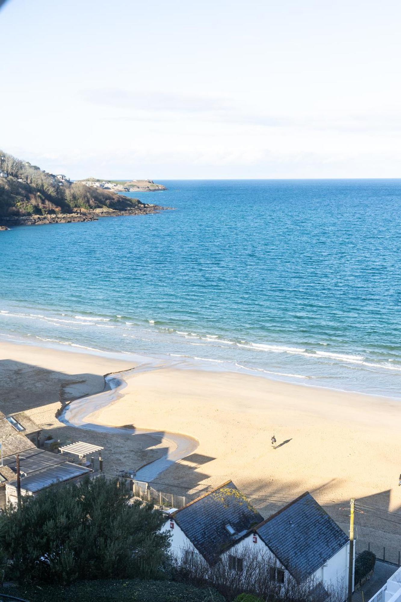 Carbis Bay - Luxury 3 Bed Penthouse Apartment With Sea Views Parking Sauna Balcony エクステリア 写真