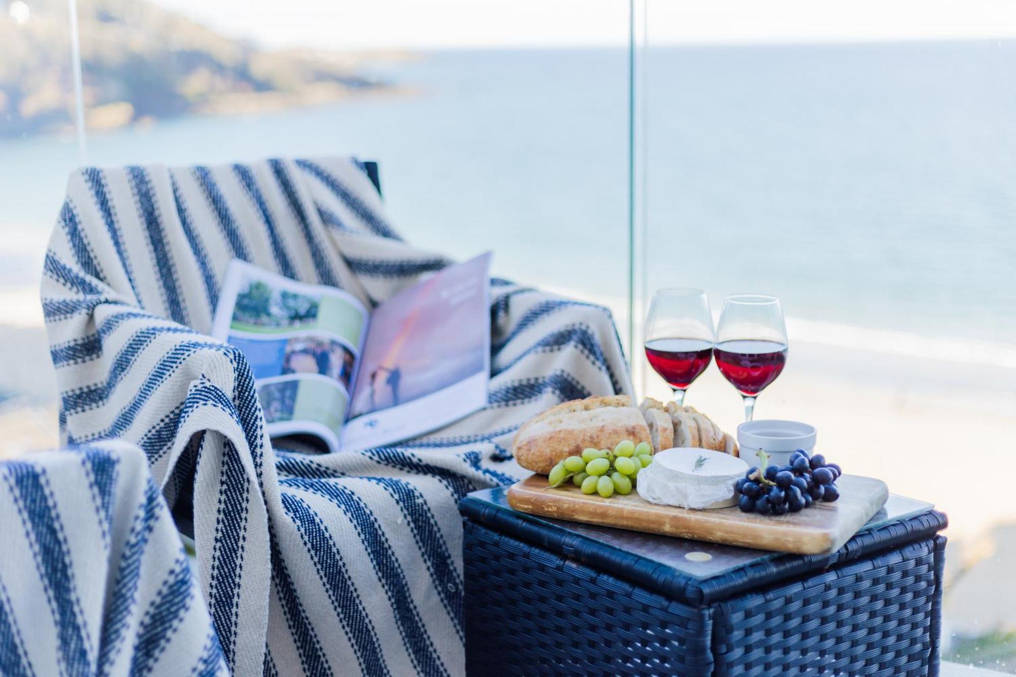Carbis Bay - Luxury 3 Bed Penthouse Apartment With Sea Views Parking Sauna Balcony エクステリア 写真